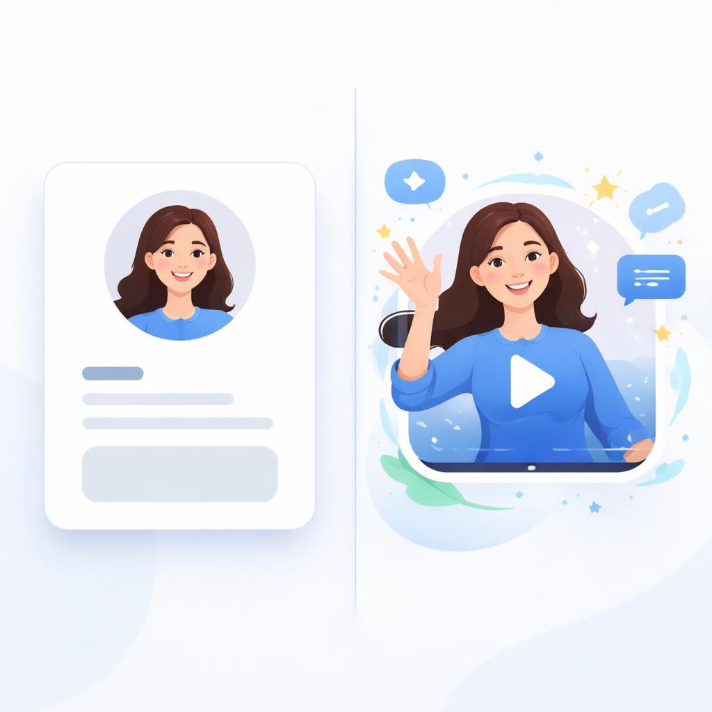 Static product card vs engaging AI avatar video