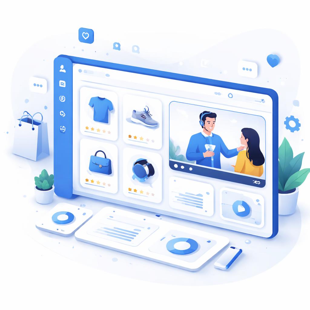 Shopify dashboard showing a video popup with an expert avatar