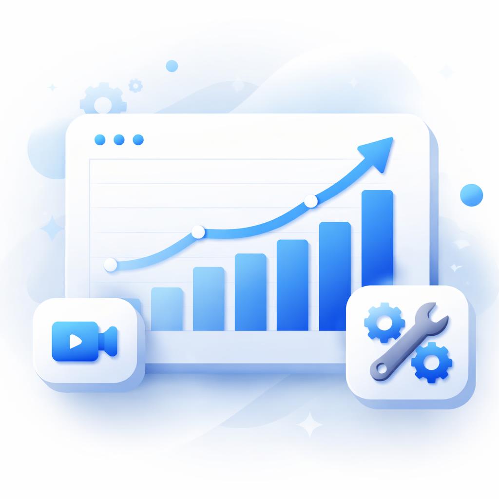 utility Shopify stores video marketing Industrial growth chart