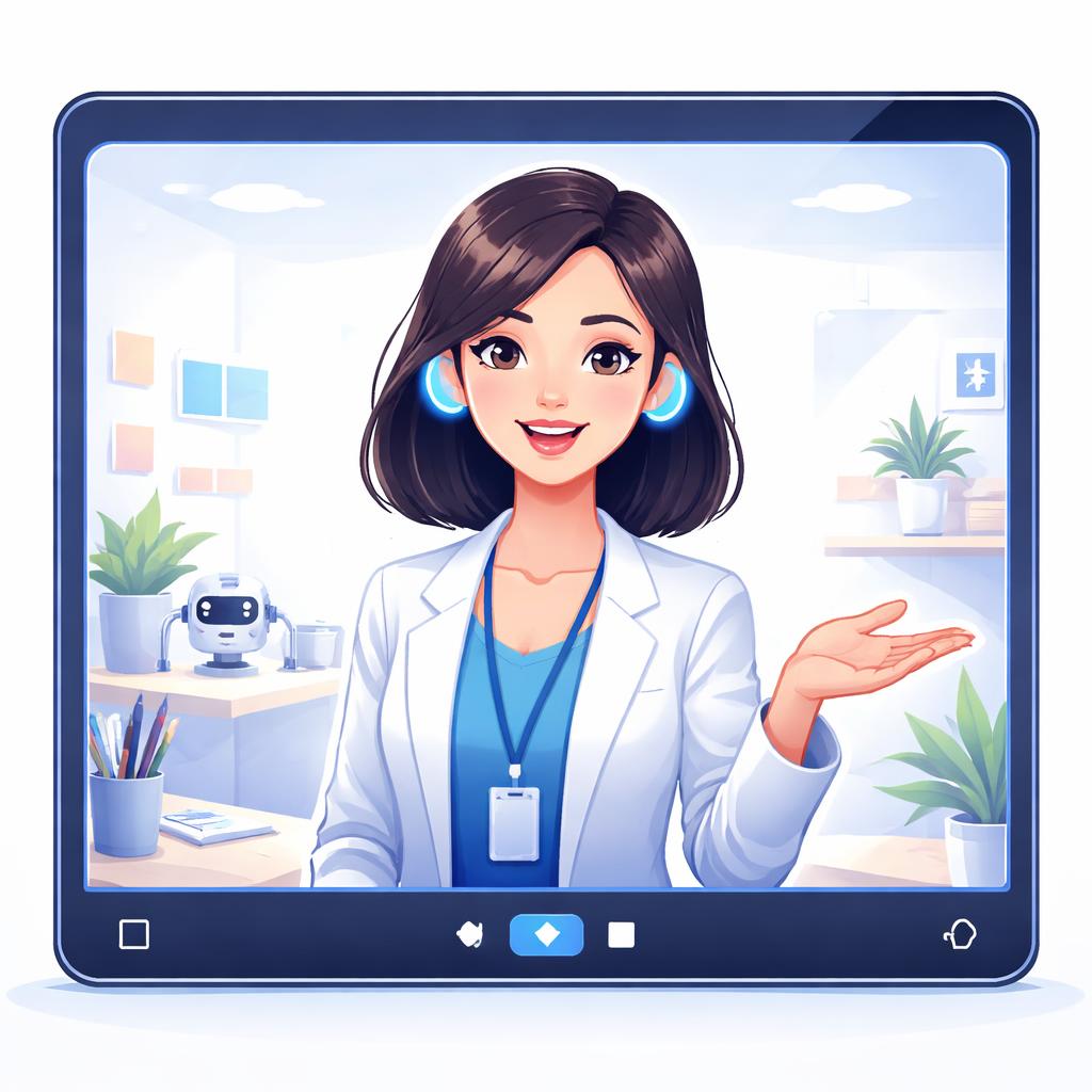 AI avatar responding to customer questions