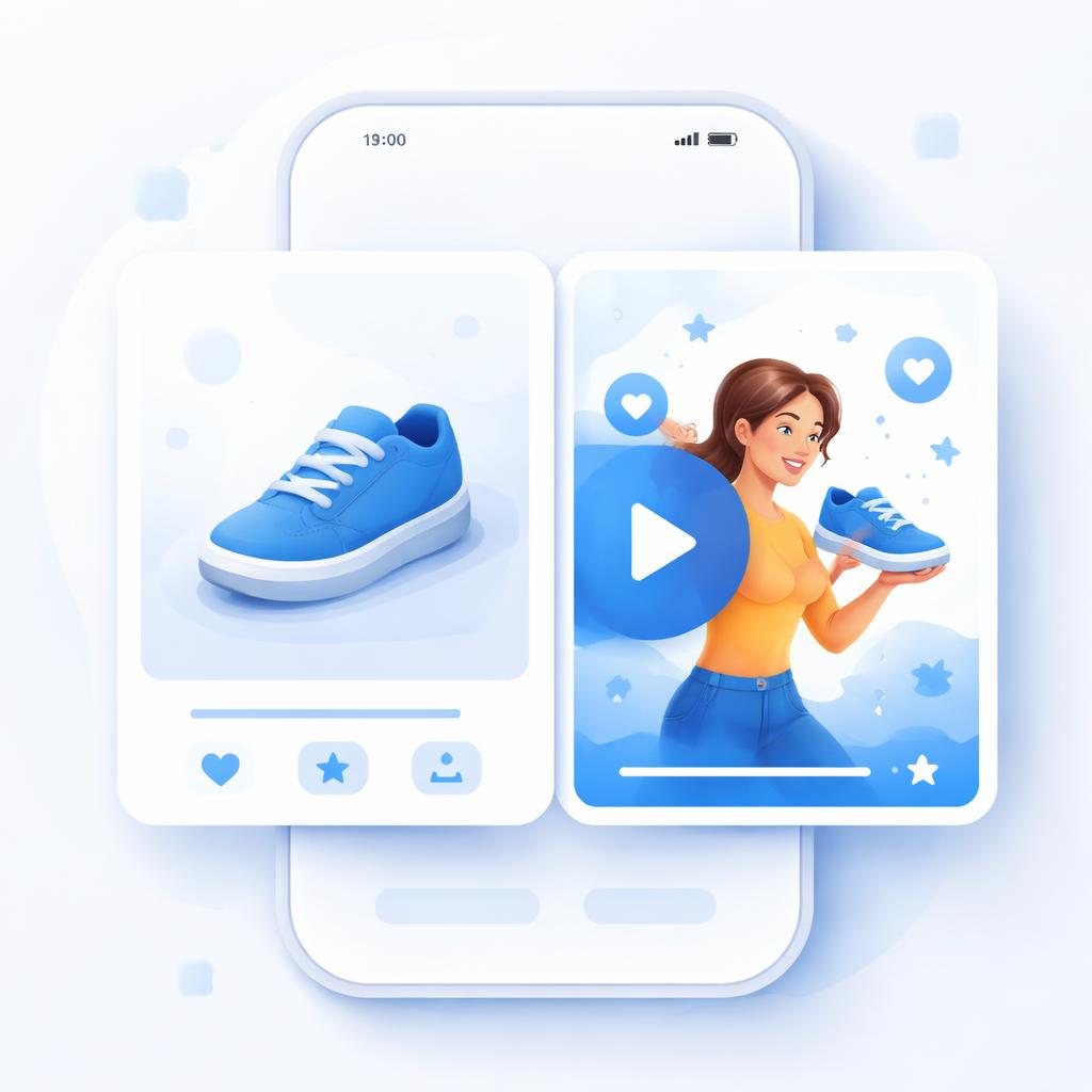 A comparison between generic photos and dynamic video content