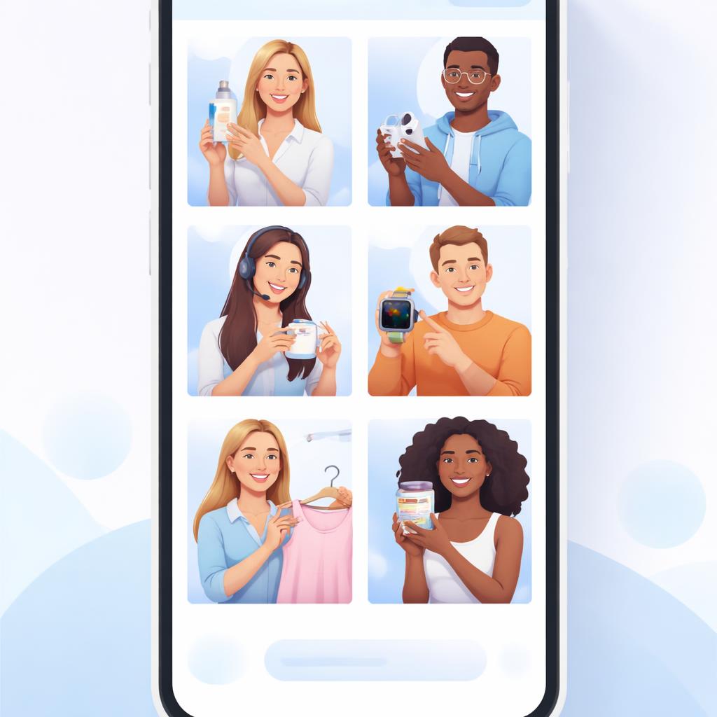 A gallery of different AI avatars representing a brand personality