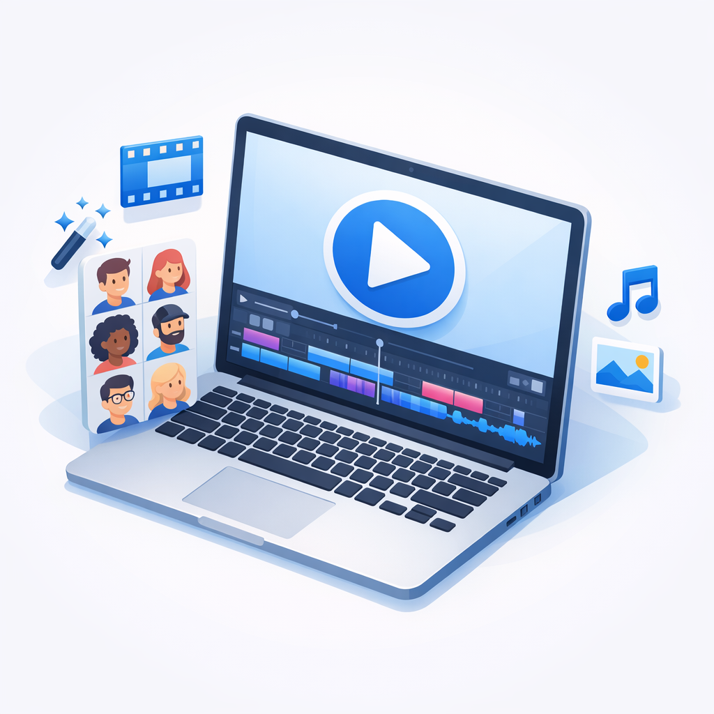 Video Editing Timeline for AI UGC