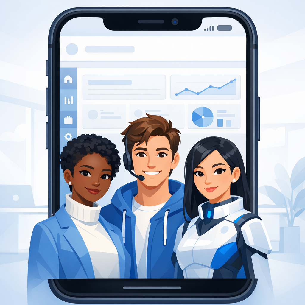 A team of AI avatars for a Shopify brand