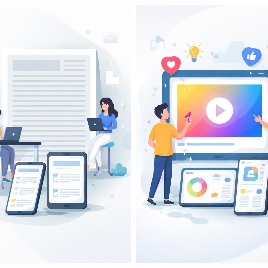 Text vs Video marketing for Shopify stores Comparison between text and video marketing