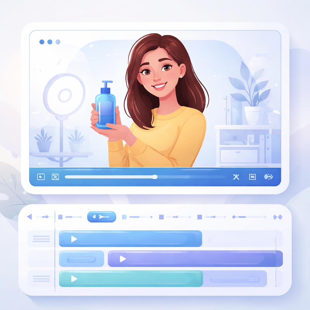 An AI creator presenting a product