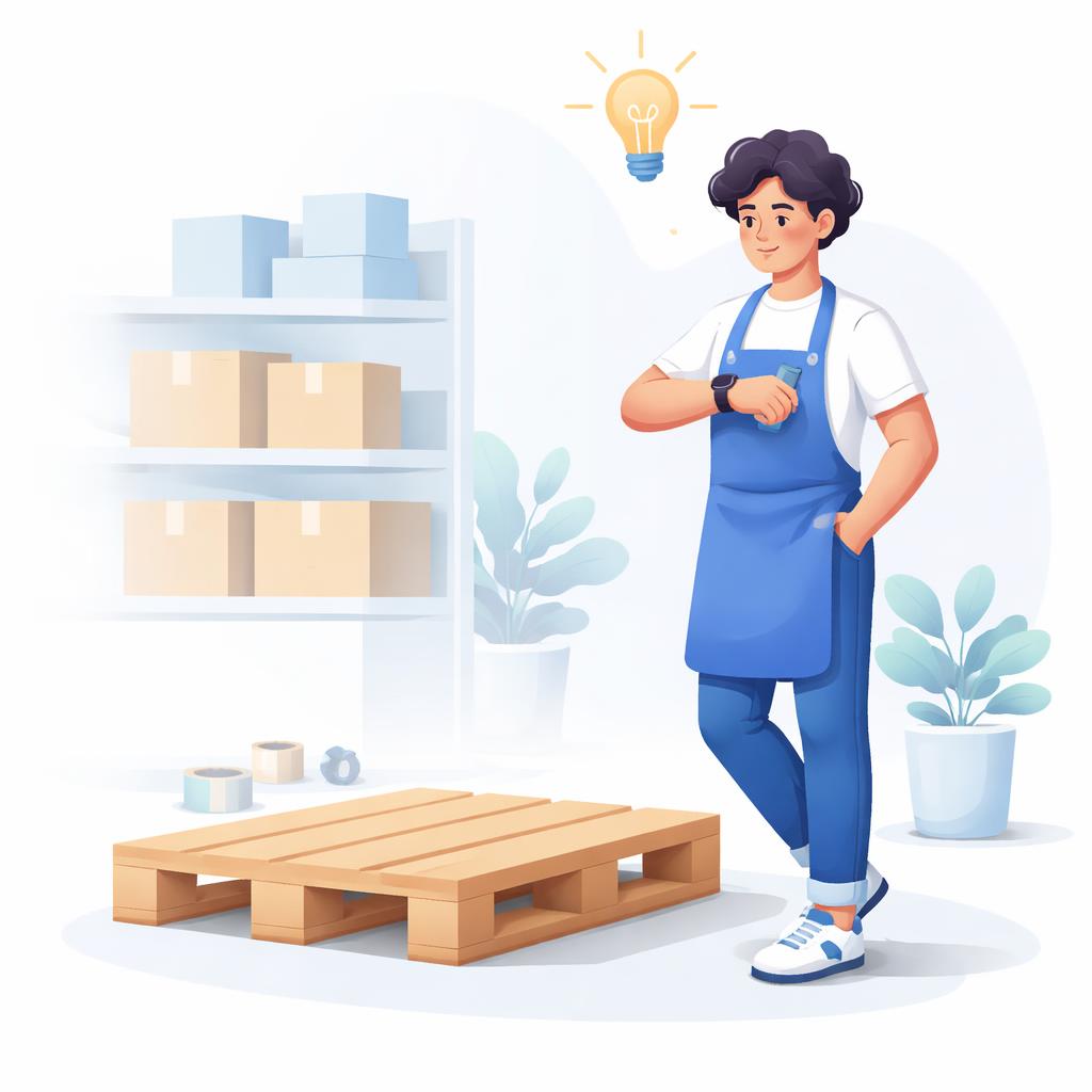 A merchant waiting for a product shipment