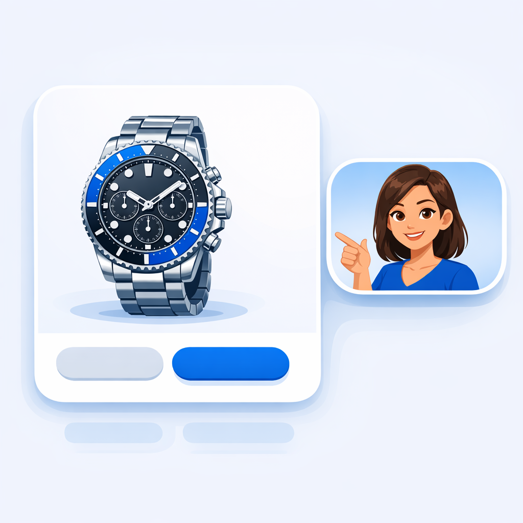 Bridging the trust gap with professional AI avatars AI Avatar presenting a luxury product