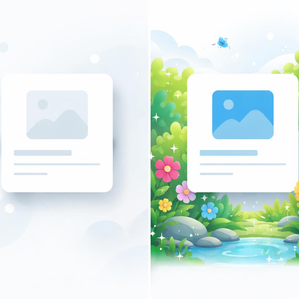 Comparison of plain product card vs luxury AI product environments AI Product Comparison