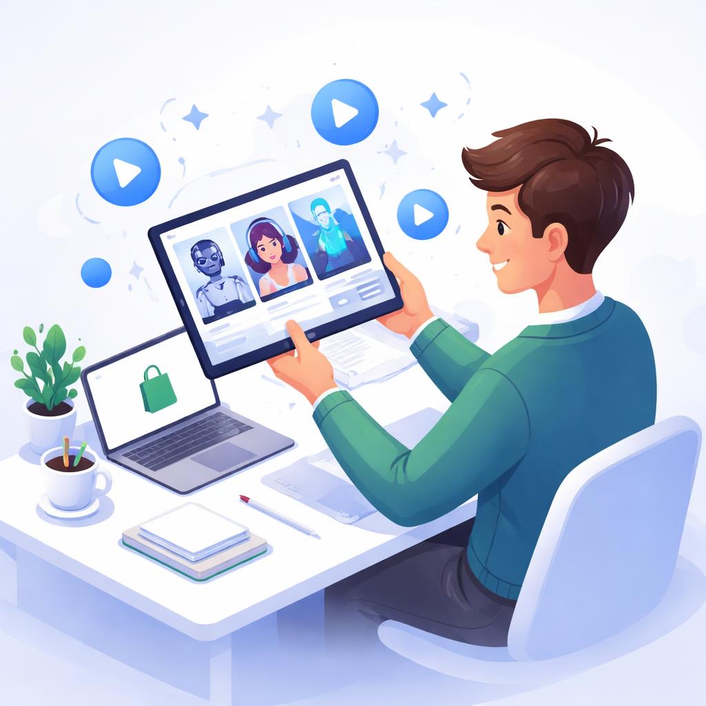 A Shopify store owner using AI creators to scale trust