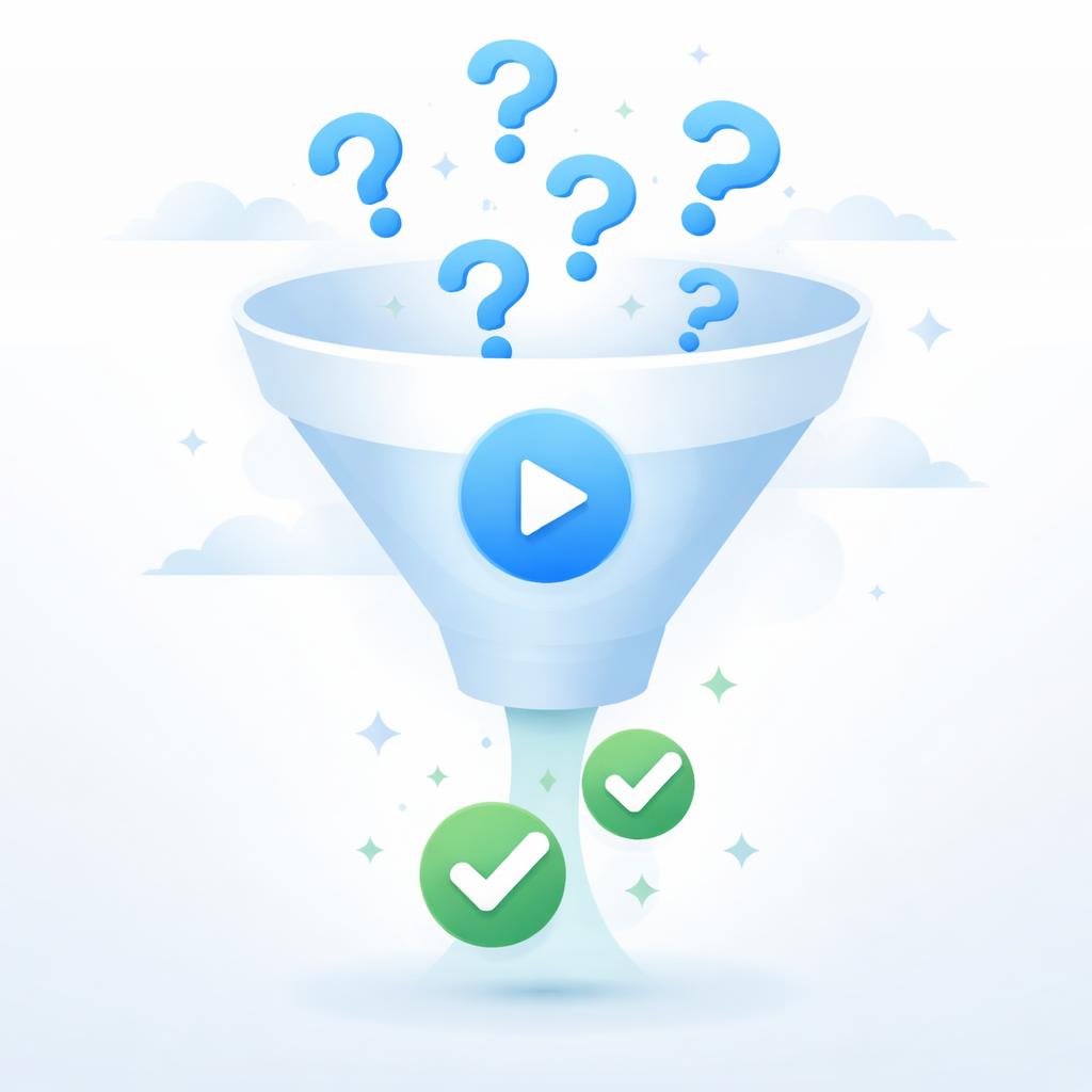 The conversion funnel from hesitation to checkmark