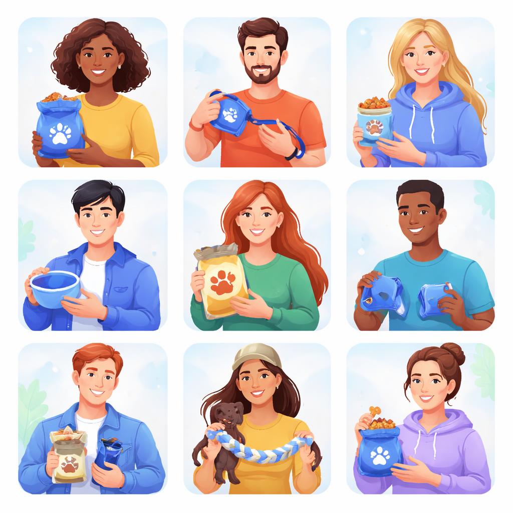 Diverse AI avatars for pet brand marketing