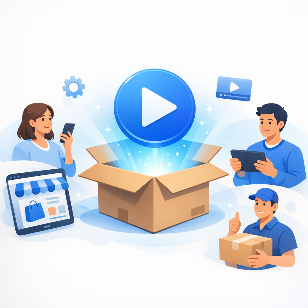 AI avatar demonstrating product unboxing Unboxing AI UGC