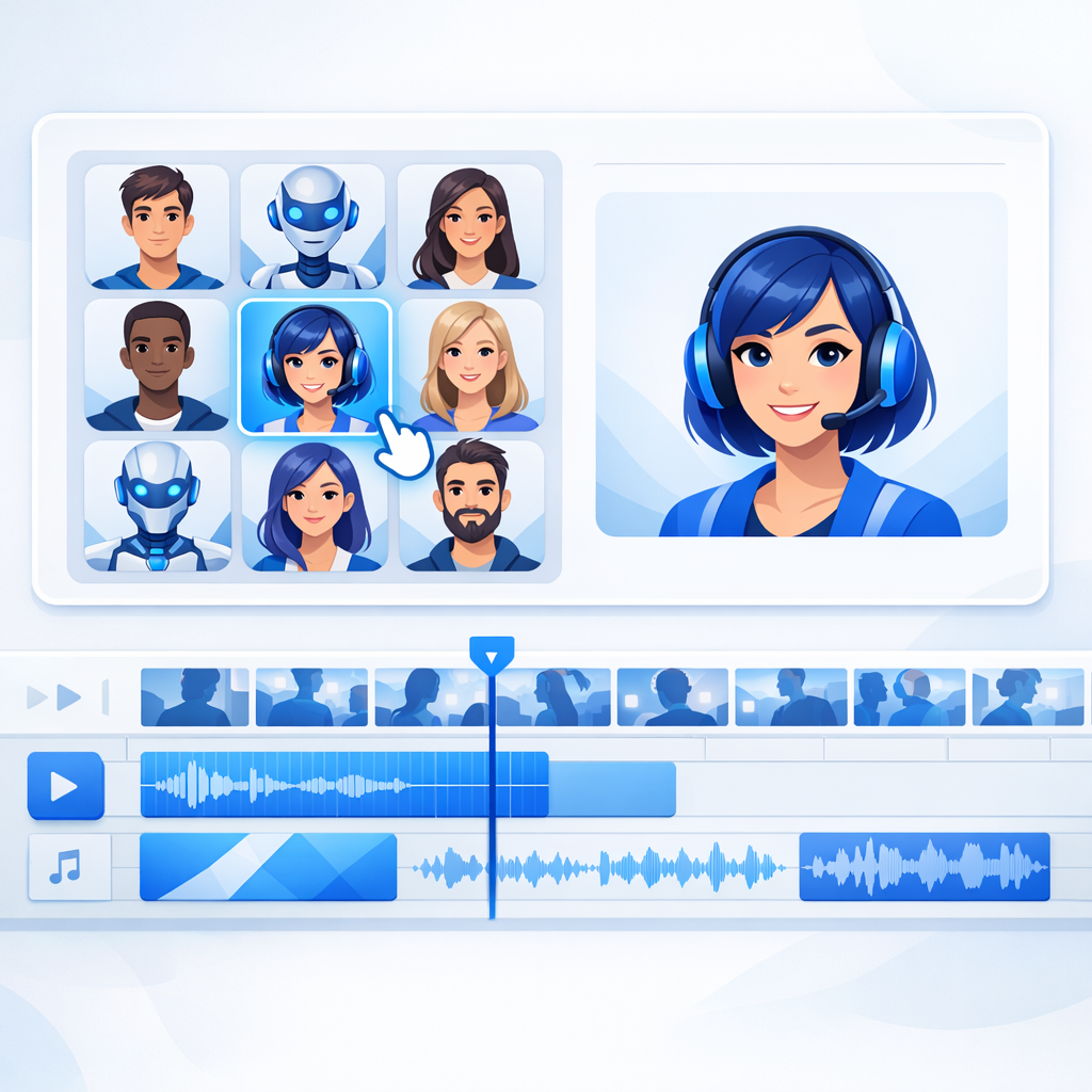 AI UGC Workflow Illustration AI UGC Workflow