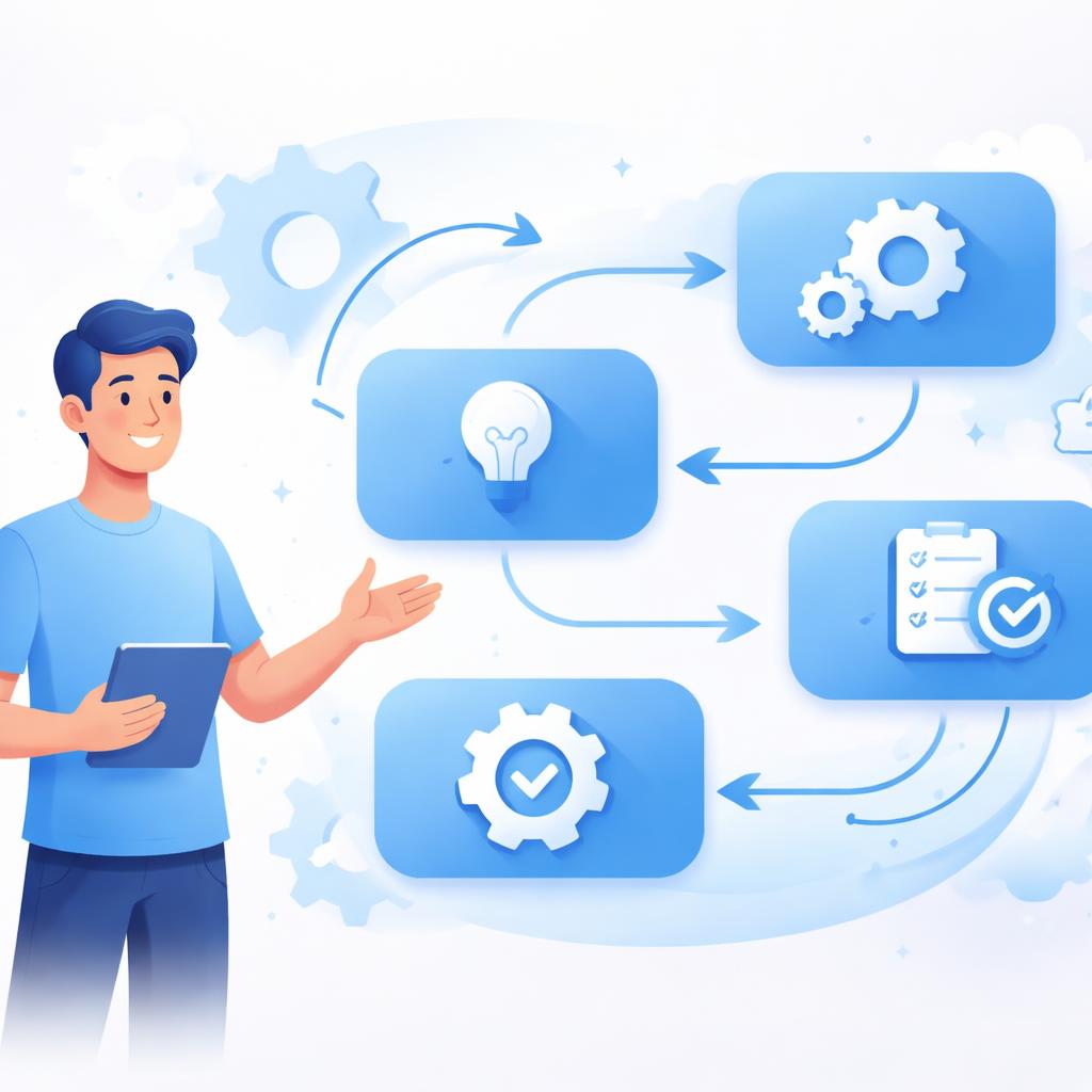 The Product Education Workflow for Shopify Diagram of a product education workflow