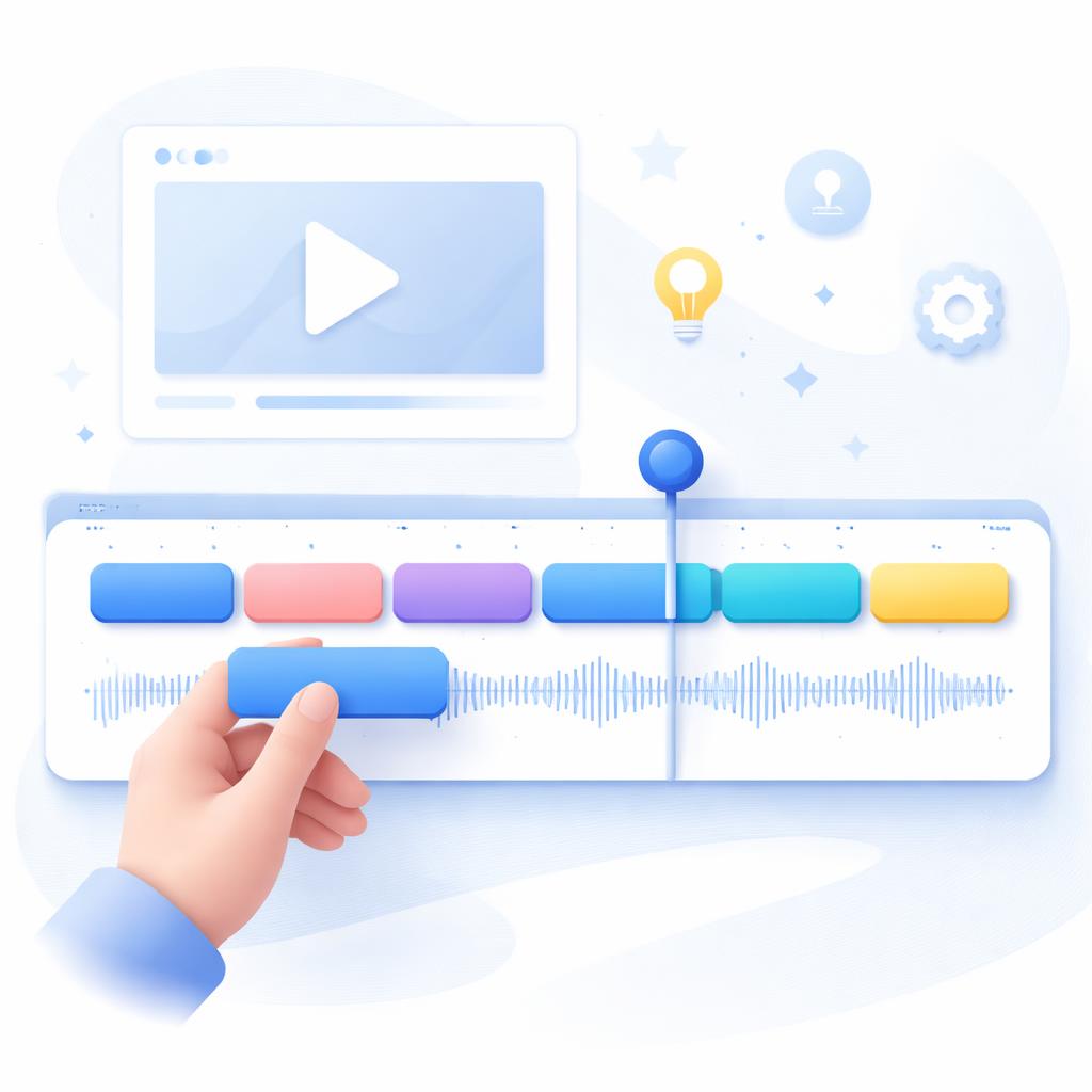 Editing high-converting AI UGC hooks Video Timeline Editing