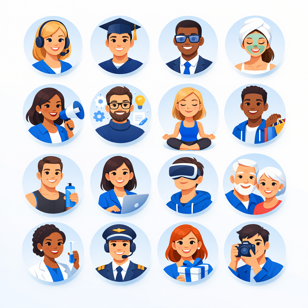 Content testing matrix with AI avatars