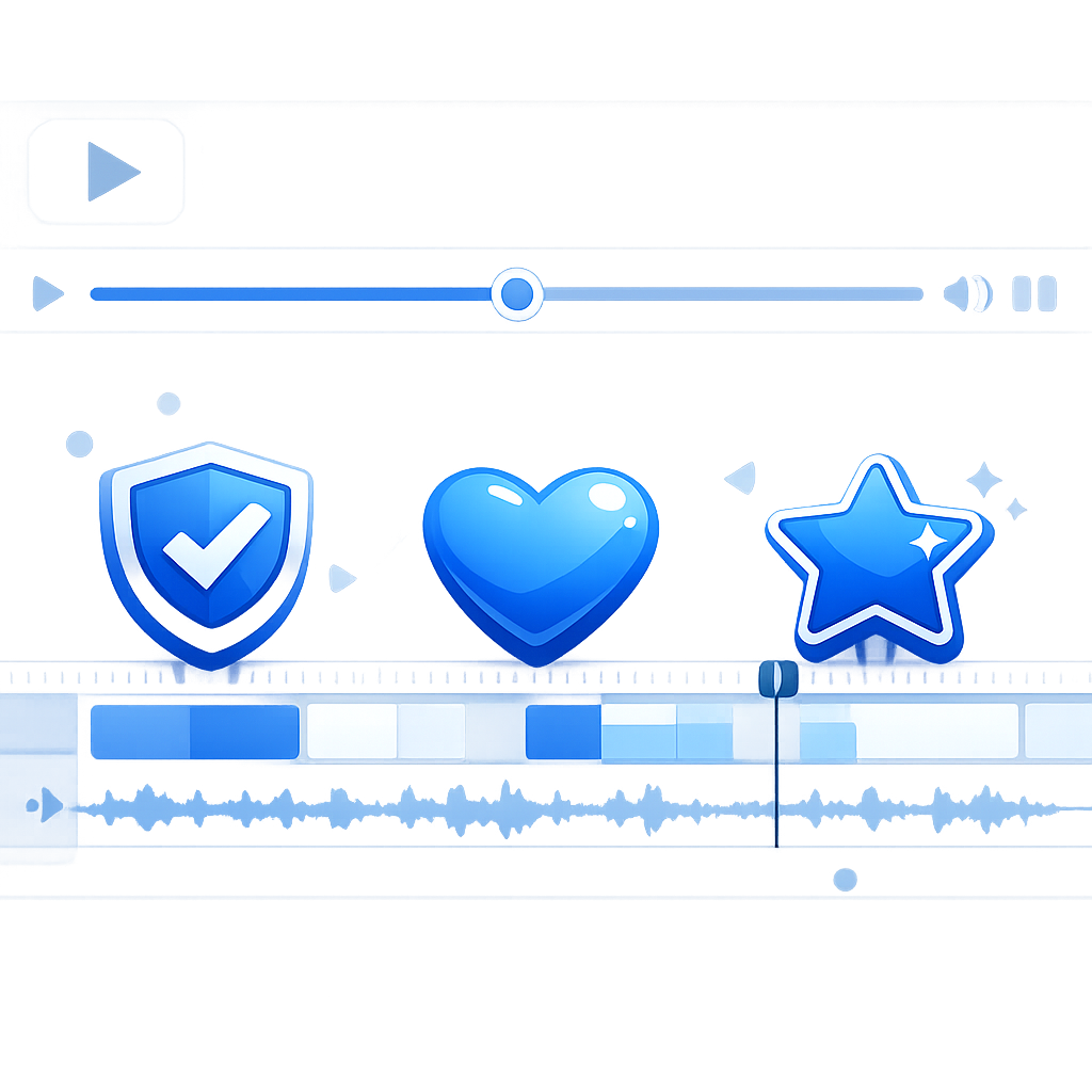 Building a trust-focused video timeline