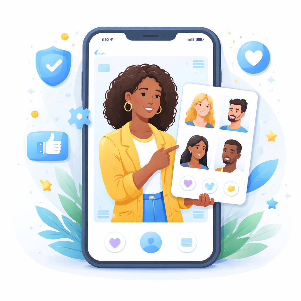 A diverse AI avatar creator presenting a product with confidence