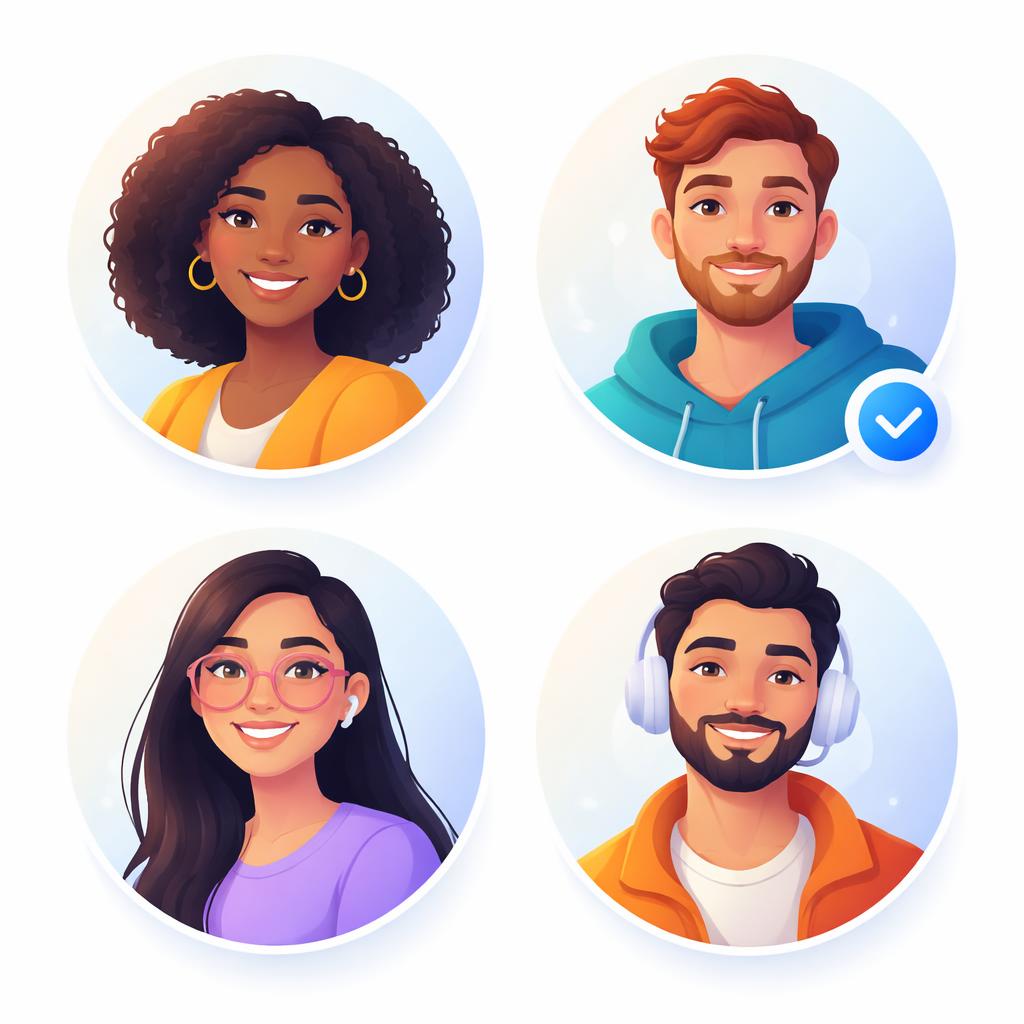 A variety of AI avatars for UGC