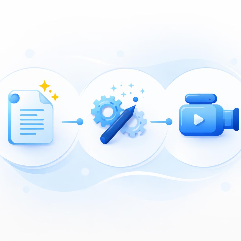 Visualizing the Shopify reviews to AI UGC workflow The Review-to-Reel Workflow