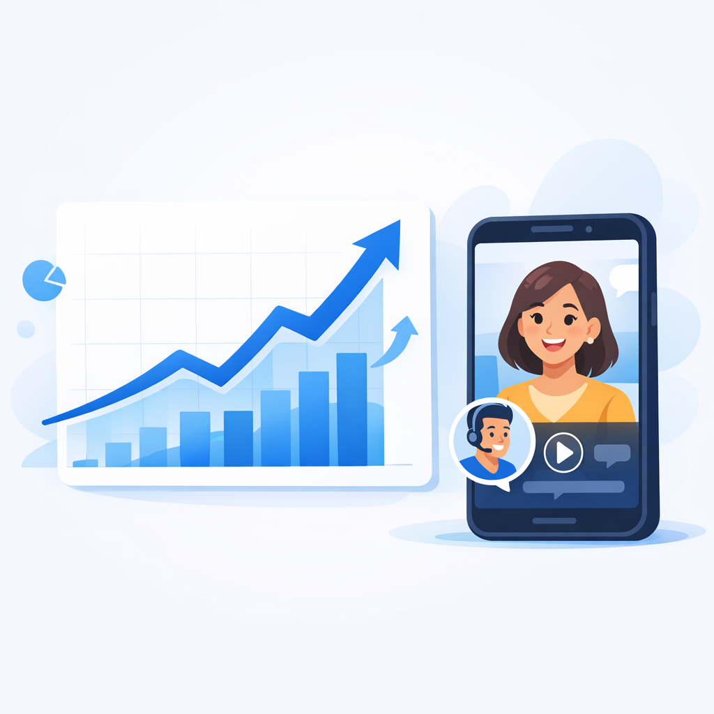 Visualizing the conversion lift from video social proof Conversion lift chart