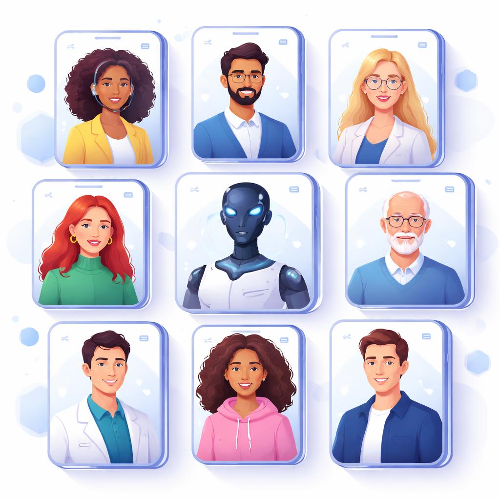 AI avatars representing different brand personas
