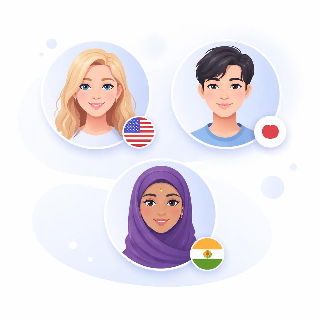 Diverse AI avatars representing global markets