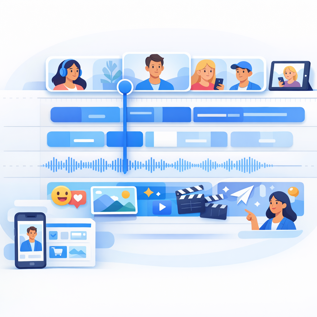 Managing video timelines for UGC