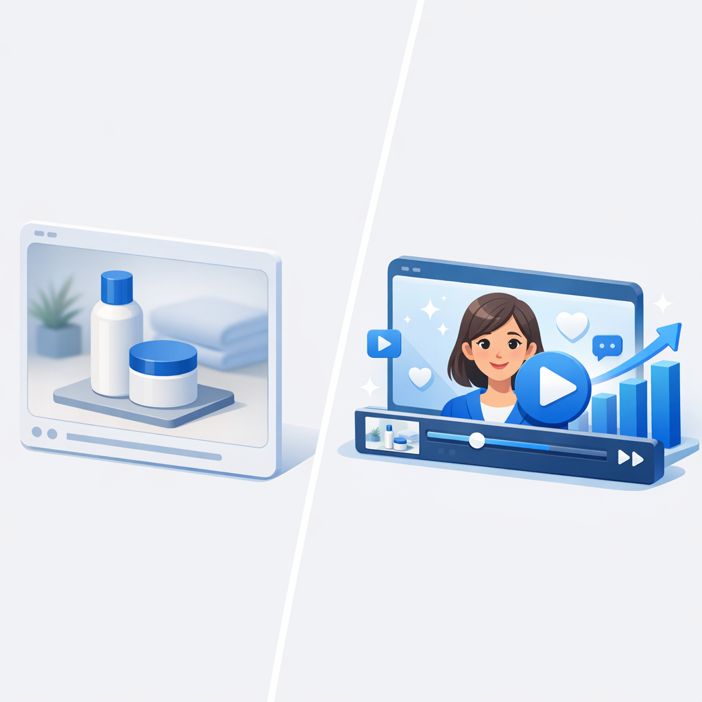 Before and After comparison of static photos vs video
