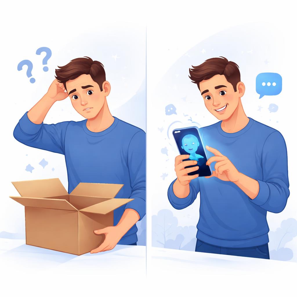 Reducing Shopify refund rates through visual clarity A customer moving from confusion to clarity after watching an AI UGC video