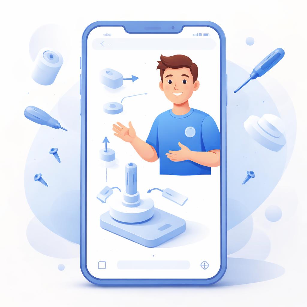 AI Avatar explaining product setup
