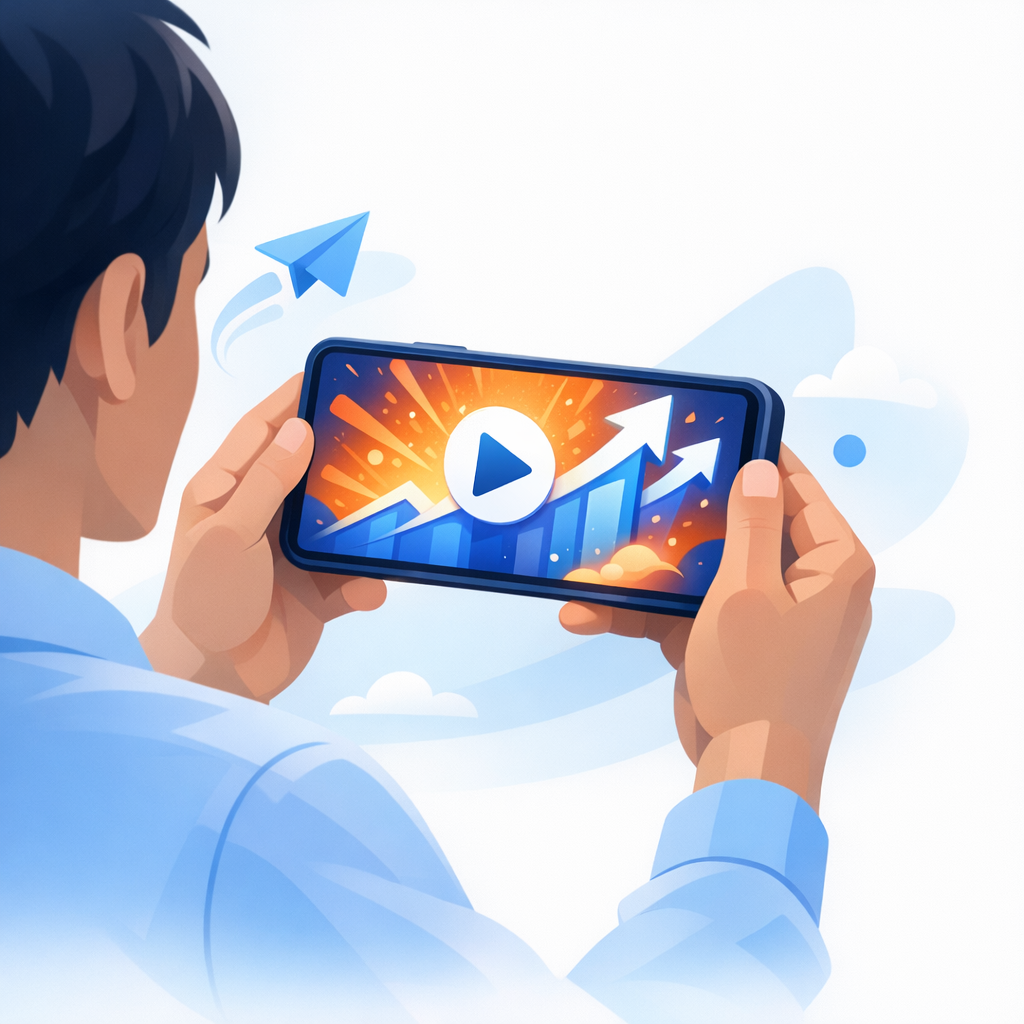 A visual representation of a high-engagement visual hook for sound-off AI UGC