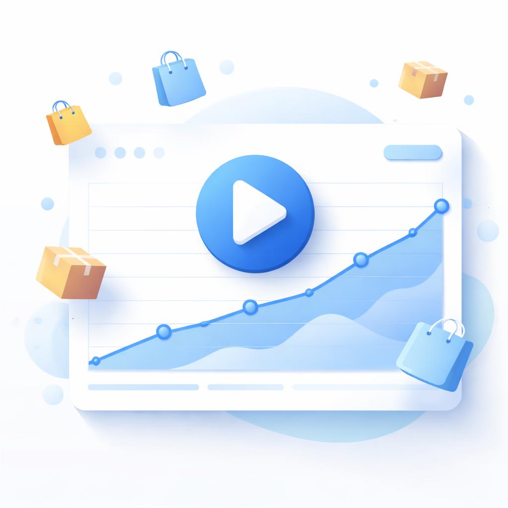 A dashboard showing rising performance metrics for video ads