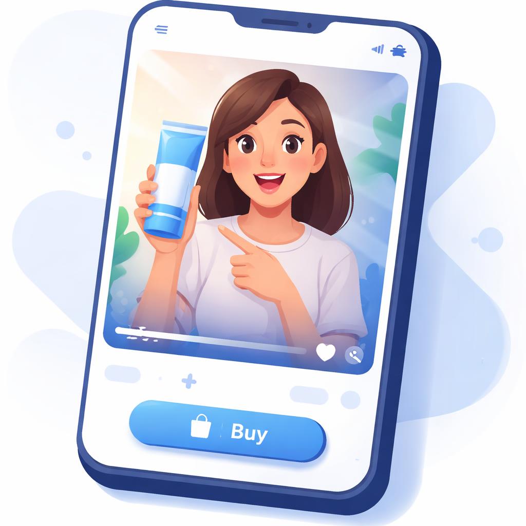 AI UGC creator on mobile phone