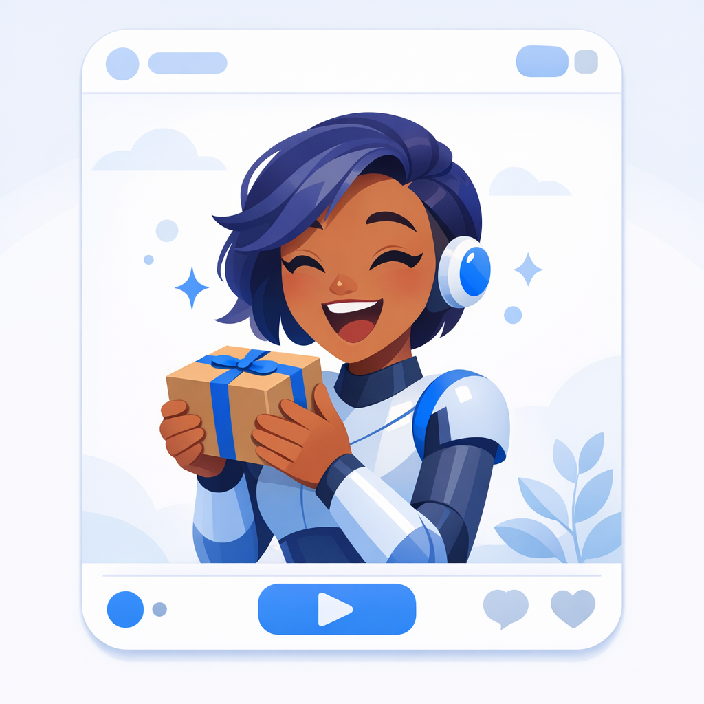 AI creator with a product reveal