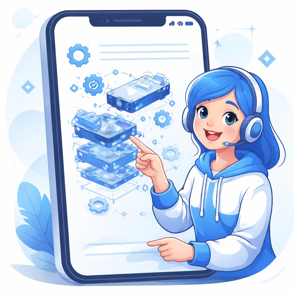 AI Avatar demonstrating a technical product