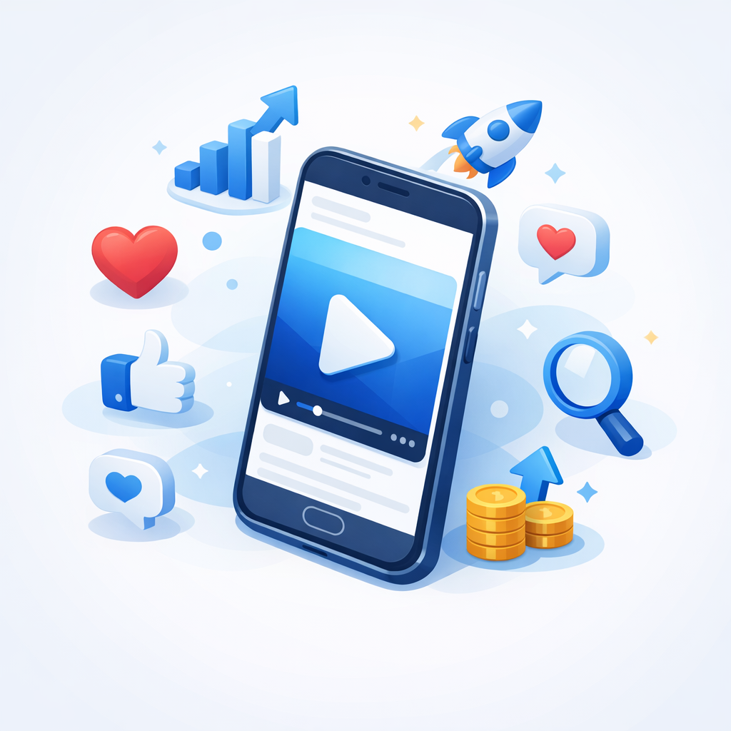 High-converting video ad on a smartphone for virtual unboxing