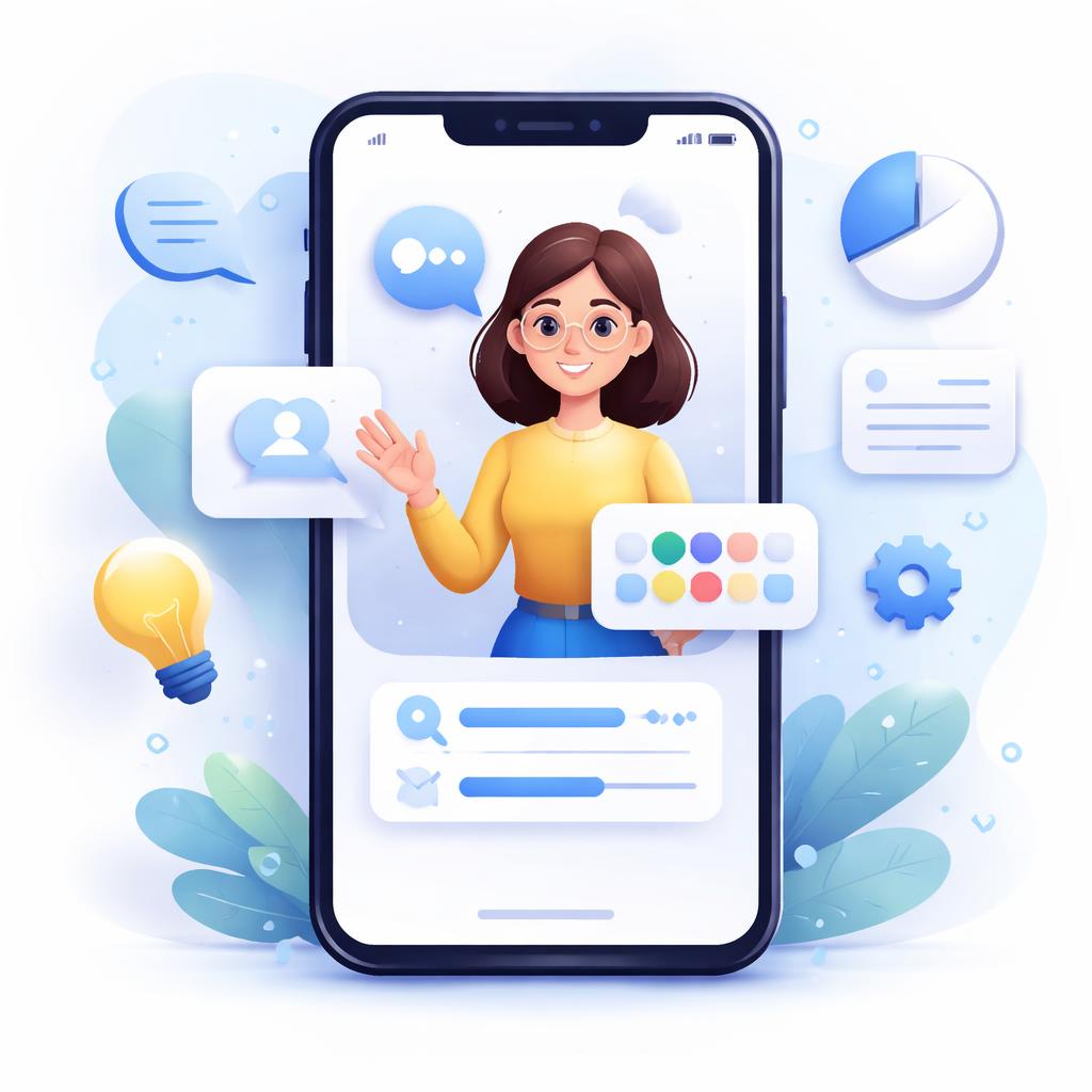 AI avatar explaining product features